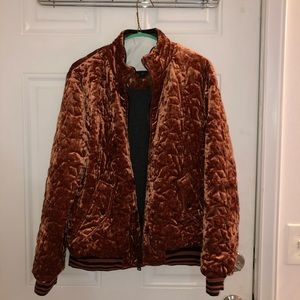 Velvet Bomber Jacket